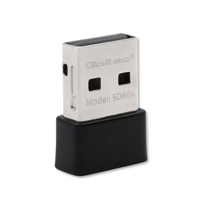 Adapter Qoltec Wi-Fi USB ultraszybki, bezprzewodowy mini | PartsPC.pl