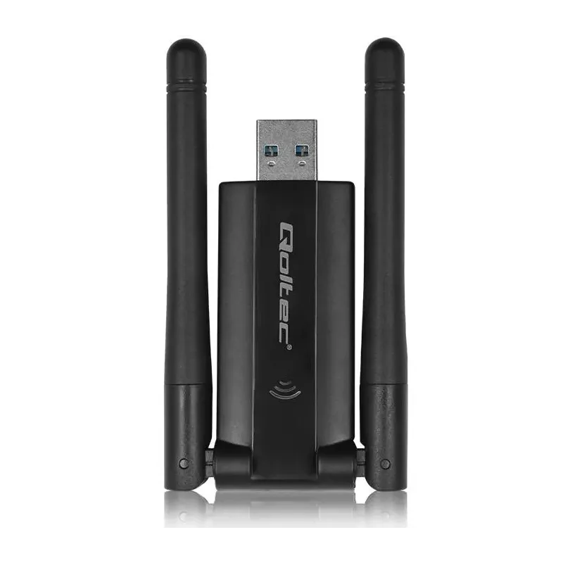 Karta sieciowa Qoltec Bezprzewodowy Adapter USB DUAL | PartsPC.pl