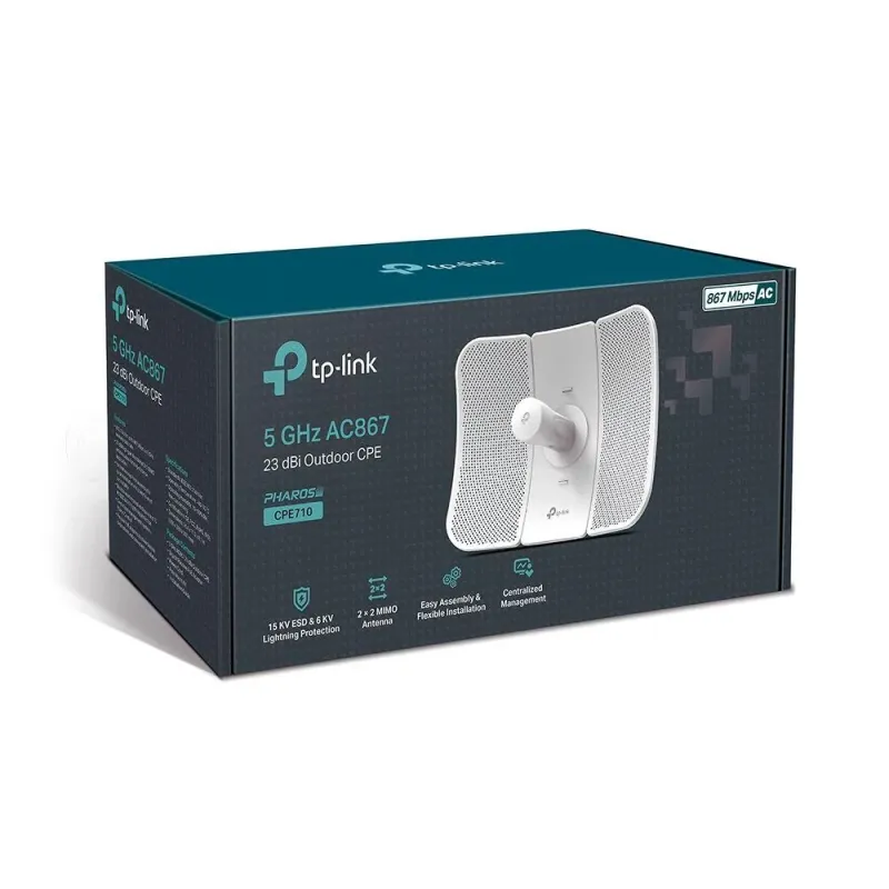 Urządzenie typu CPE TP-Link CPE710 5GHz 867Mbps 2xLAN PoE | PartsPC.pl