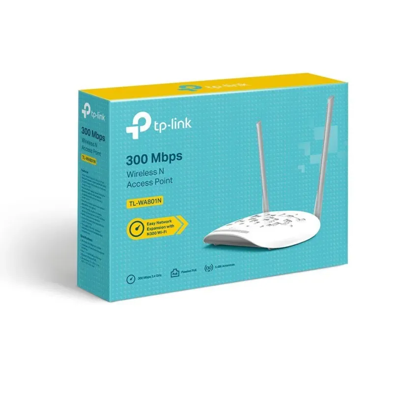Access Point TP-Link TL-WA801N Wi-Fi N300 1x10/100Mb/s | PartsPC.pl