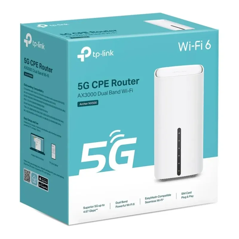Router TP-Link Archer NX500 Wi-Fi 6 AX3000 5G 1xLAN/WAN | PartsPC.pl