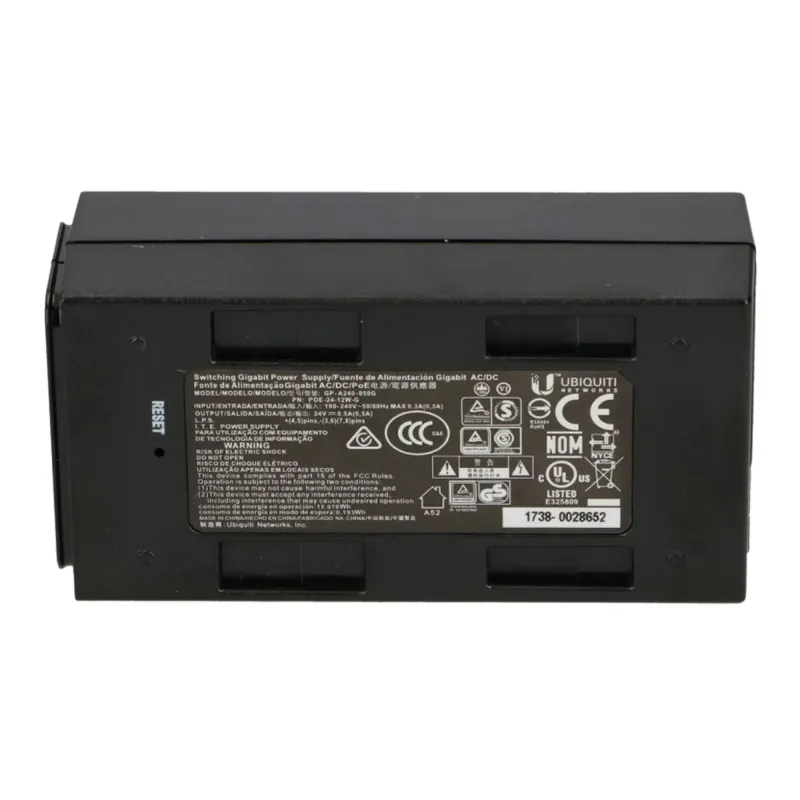 Zasilacz UBIQUITI Passive PoE 24V 0.5A 12W Gigabit | PartsPC.pl