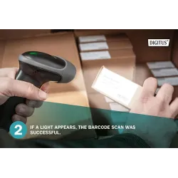 Czytnik kodów kreskowych DIGITUS przewodowy USB-RJ45 2m, | PartsPC.pl