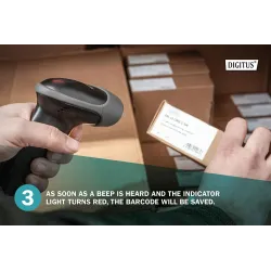 Czytnik kodów kreskowych DIGITUS przewodowy USB-RJ45 2m, | PartsPC.pl