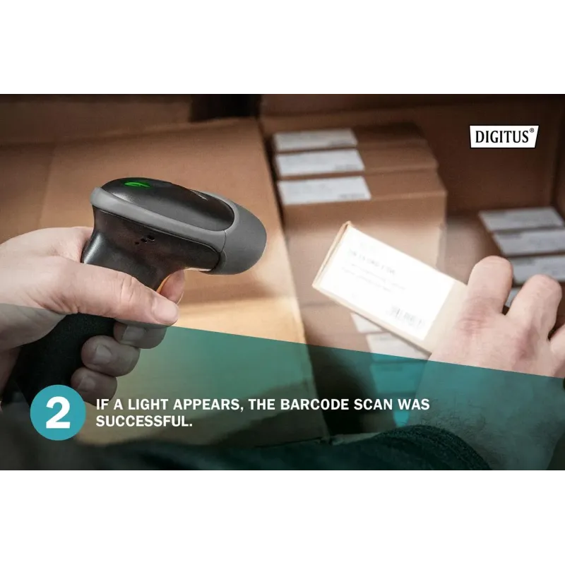 Czytnik kodów kreskowych DIGITUS przewodowy USB-RJ45 2m, | PartsPC.pl