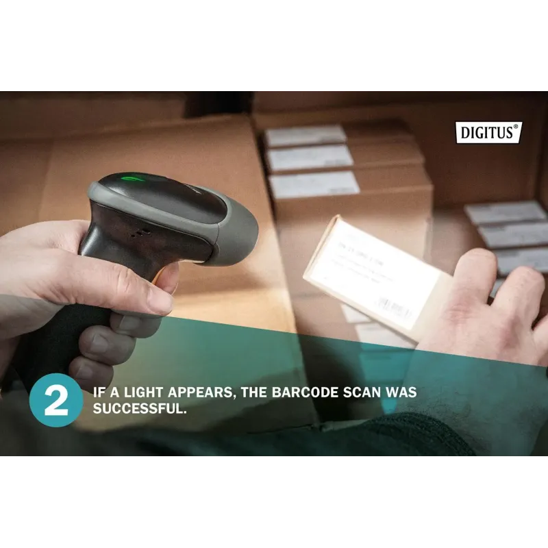 Czytnik kodów kreskowych DIGITUS bezprzewodowy | PartsPC.pl