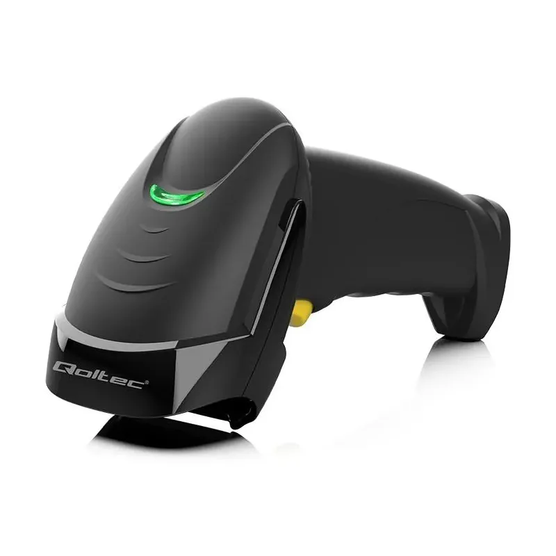 Czytnik kodów kreskowych Qoltec Laserowy 1D | 2D | Czarny | PartsPC.pl