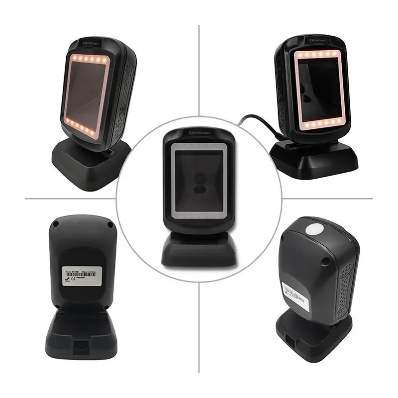 Czytnik kodów kreskowych Qoltec | stacjonarny | 1D i 2D | PartsPC.pl