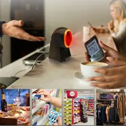 Czytnik kodów kreskowych Qoltec 1D | 2D | stacjonarny | PartsPC.pl