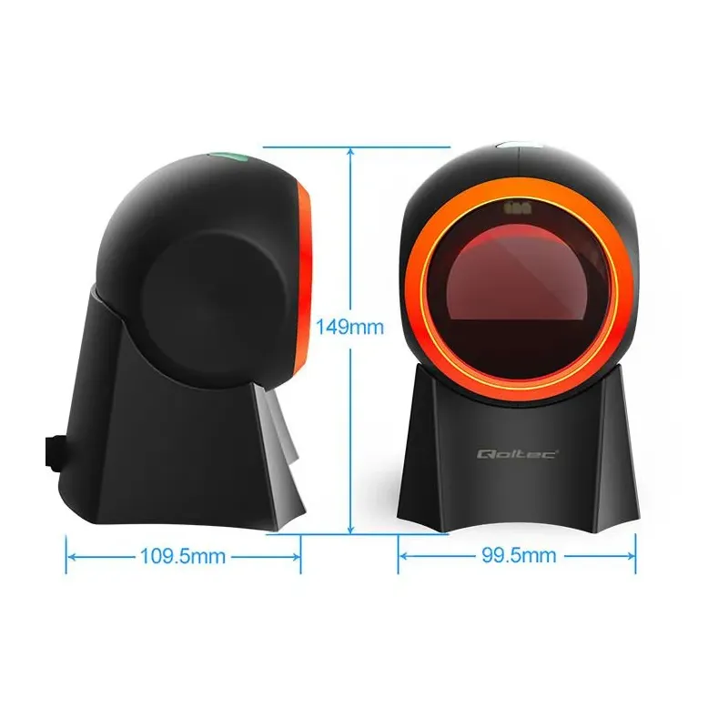 Czytnik kodów kreskowych Qoltec 1D | 2D | stacjonarny | PartsPC.pl