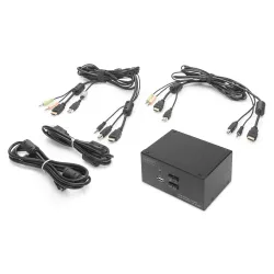 Przełącznik KVM DIGITUS 2 portowy HDMI, Dual Display, 4K... | PartsPC.pl