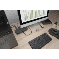 Przełącznik KVM DIGITUS 2 portowy HDMI 4K 60Hz 2xUSB | PartsPC.pl