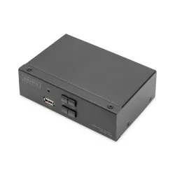 Przełącznik KVM DIGITUS 2 portowy DisplayPort, 4K 60Hz | PartsPC.pl
