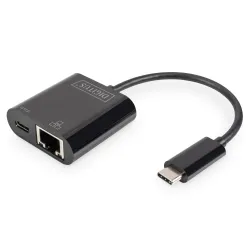 Karta sieciowa DIGITUS przewodowa USB 3.0 Typ C do RJ45 | PartsPC.pl