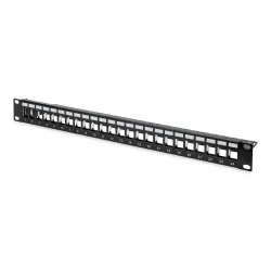 Patch panel pusty DIGITUS 19" 24 port 1U do modułów | PartsPC.pl