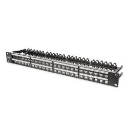 Patch panel pusty DIGITUS 19" 48 port 1U do modułów | PartsPC.pl
