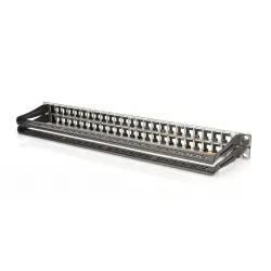 Patch panel pusty DIGITUS 19" 48 port 1U do modułów | PartsPC.pl
