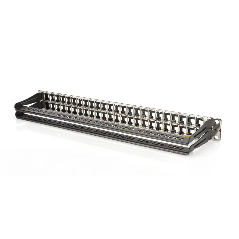 Patch panel pusty DIGITUS 19" 48 port 1U do modułów | PartsPC.pl