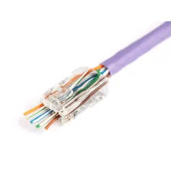 Wtyk RJ45 (8P8C) przelotowy DIGITUS kat.6 nieekranowany, | PartsPC.pl