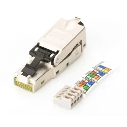 Wtyk RJ45 kat. 6A DIGITUS (8P8C) T568A/B 10GbE ekran., | PartsPC.pl