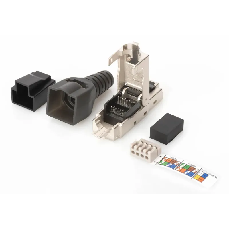 Wtyk RJ45 kat. 6A DIGITUS (8P8C) T568A/B 10GbE ekran., | PartsPC.pl