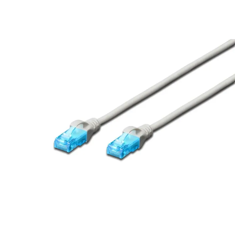 Patchcord DIGITUS UTP kat. 5e 0,25m PVC szary | PartsPC.pl