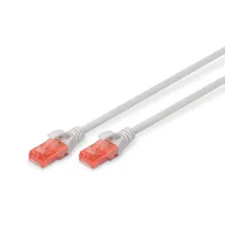 Patchcord DIGITUS UTP kat. 6 1m PVC szary | PartsPC.pl