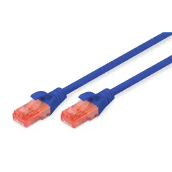 Patchcord DIGITUS UTP kat. 6 0,5m PVC niebieski | PartsPC.pl