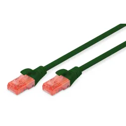Patchcord DIGITUS UTP kat. 6 0,5m PVC zielony | PartsPC.pl