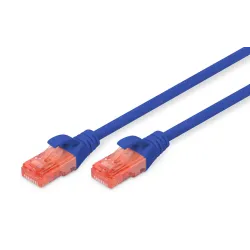 Patchcord DIGITUS UTP kat. 6 1m PVC niebieski | PartsPC.pl