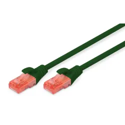 Patchcord DIGITUS UTP kat. 6 1m PVC zielony | PartsPC.pl
