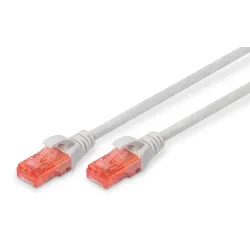 Patchcord DIGITUS UTP kat. 6 0,25m PVC szary | PartsPC.pl