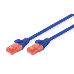 Patchcord DIGITUS UTP kat. 6 5m PVC niebieski | PartsPC.pl