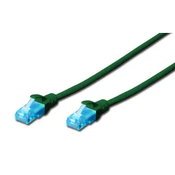 Patchcord DIGITUS UTP kat. 5e 1,5m PVC zielony | PartsPC.pl