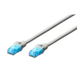 Patchcord DIGITUS UTP kat. 5e 5m PVC biały | PartsPC.pl