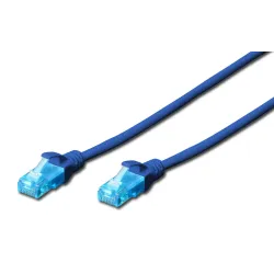 Patchcord DIGITUS UTP kat. 5e 20m PVC niebieski | PartsPC.pl