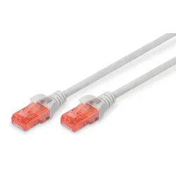 Patchcord DIGITUS UTP kat. 6 10m PVC szary | PartsPC.pl