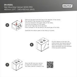 Szafa wisząca jednosekcyjna DIGITUS 19" 4U, SOHO PRO 240 | PartsPC.pl