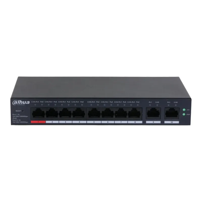 Switch zarządzalny Dahua CS4010-8GT-110 8x1GbE 2x1GbE | PartsPC.pl