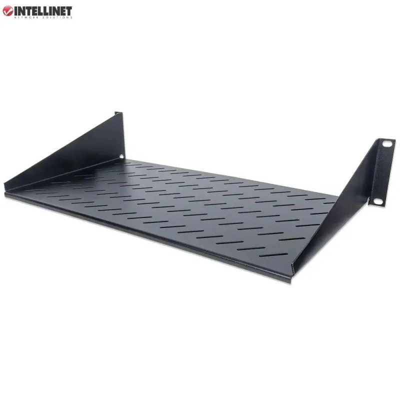 Półka do szafy 19" Intellinet 250mm 2U perforowana, | PartsPC.pl