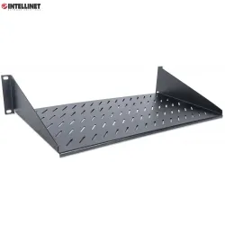 Półka do szafy 19" Intellinet 250mm 2U perforowana, | PartsPC.pl