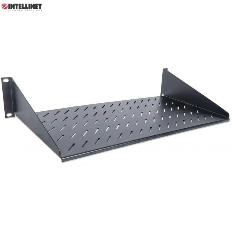 Półka do szafy 19" Intellinet 250mm 2U perforowana, | PartsPC.pl