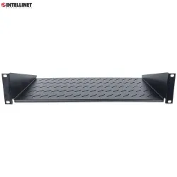 Półka do szafy 19" Intellinet 250mm 2U perforowana, | PartsPC.pl