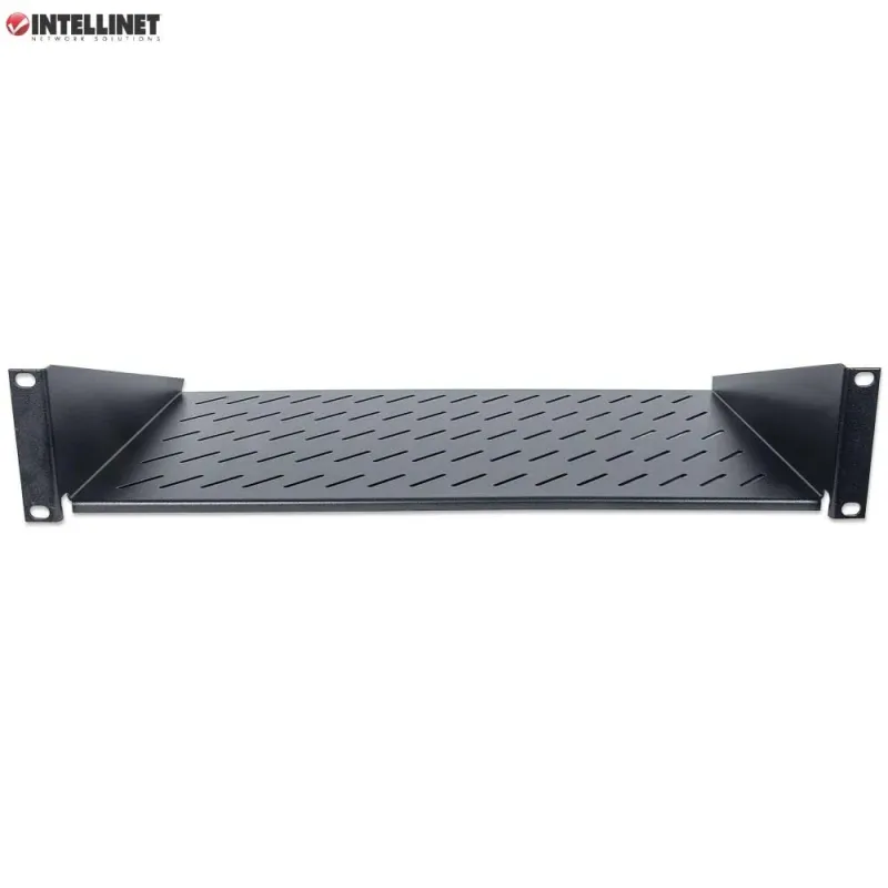 Półka do szafy 19" Intellinet 250mm 2U perforowana, | PartsPC.pl