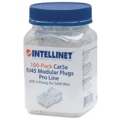 Wtyk Intellinet RJ45 8P/8C UTP Cat.5/drut 100szt. | PartsPC.pl