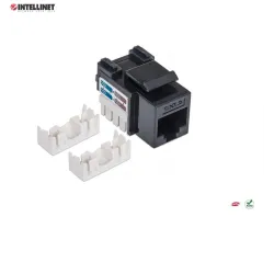 Moduł Keystone Intellinet RJ45 UTP Cat.6, czarny | PartsPC.pl