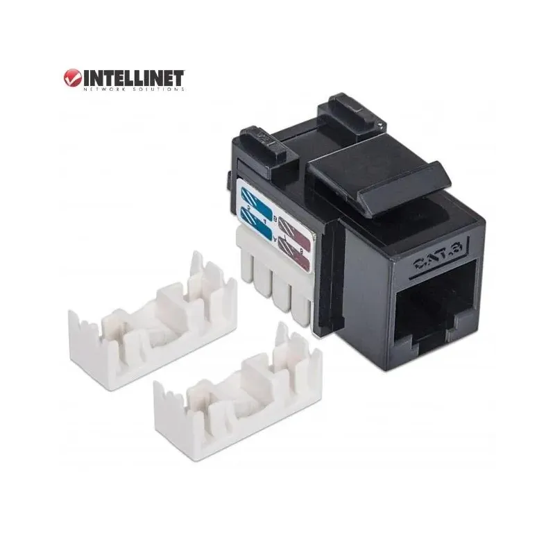 Moduł Keystone Intellinet RJ45 UTP Cat.6, czarny | PartsPC.pl