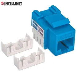Moduł Keystone Intellinet RJ45 UTP Cat.6, niebieski | PartsPC.pl