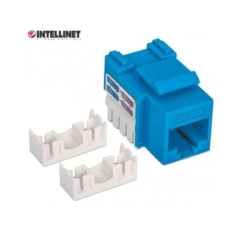 Moduł Keystone Intellinet RJ45 UTP Cat.6, niebieski | PartsPC.pl
