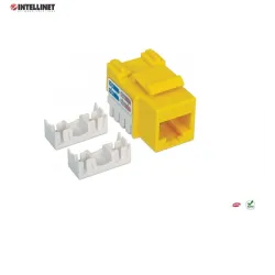 Moduł Keystone Intellinet RJ45 UTP Cat.6, żółty | PartsPC.pl